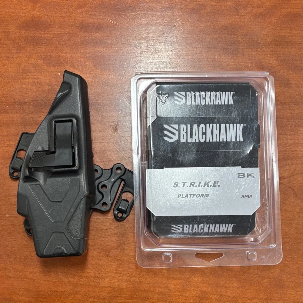 S.T.R.I.K.E. Ambidextrous Holster - Black w/ Axon mount for molle